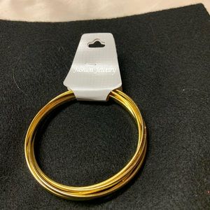 Goldtone bangel bracelets